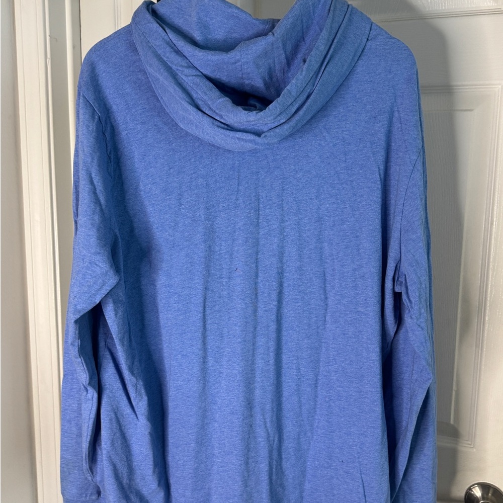 Polo by Ralph Lauren French Blue Hooded T-Shirt, XL - Picture 2 of 3